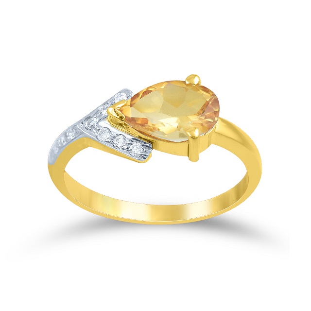 Subtle Droplet Diamond Ring - Senco Gold and Diamonds