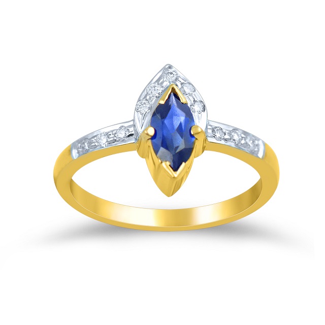Bluish Petal Diamond Ring alternate view 1