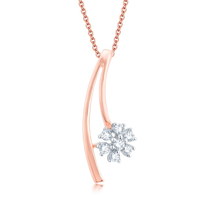 Floral Speak Diamond Pendant - Senco Gold and Diamonds