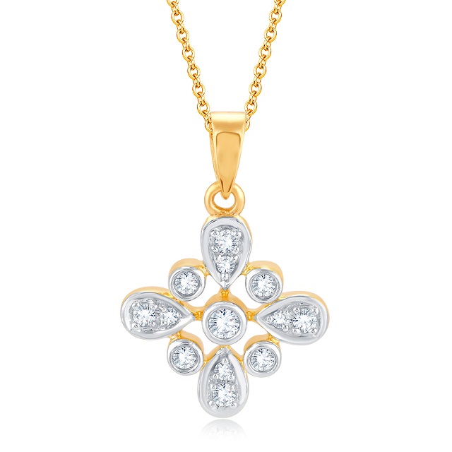 Celestial Flower Diamond Pendant - Senco Gold and Diamonds