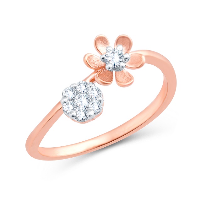 Rosy Blossom Diamond Ring alternate view 1