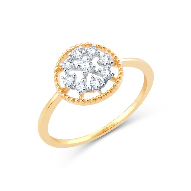 Spherical Shimmer Diamond Ring alternate view 1