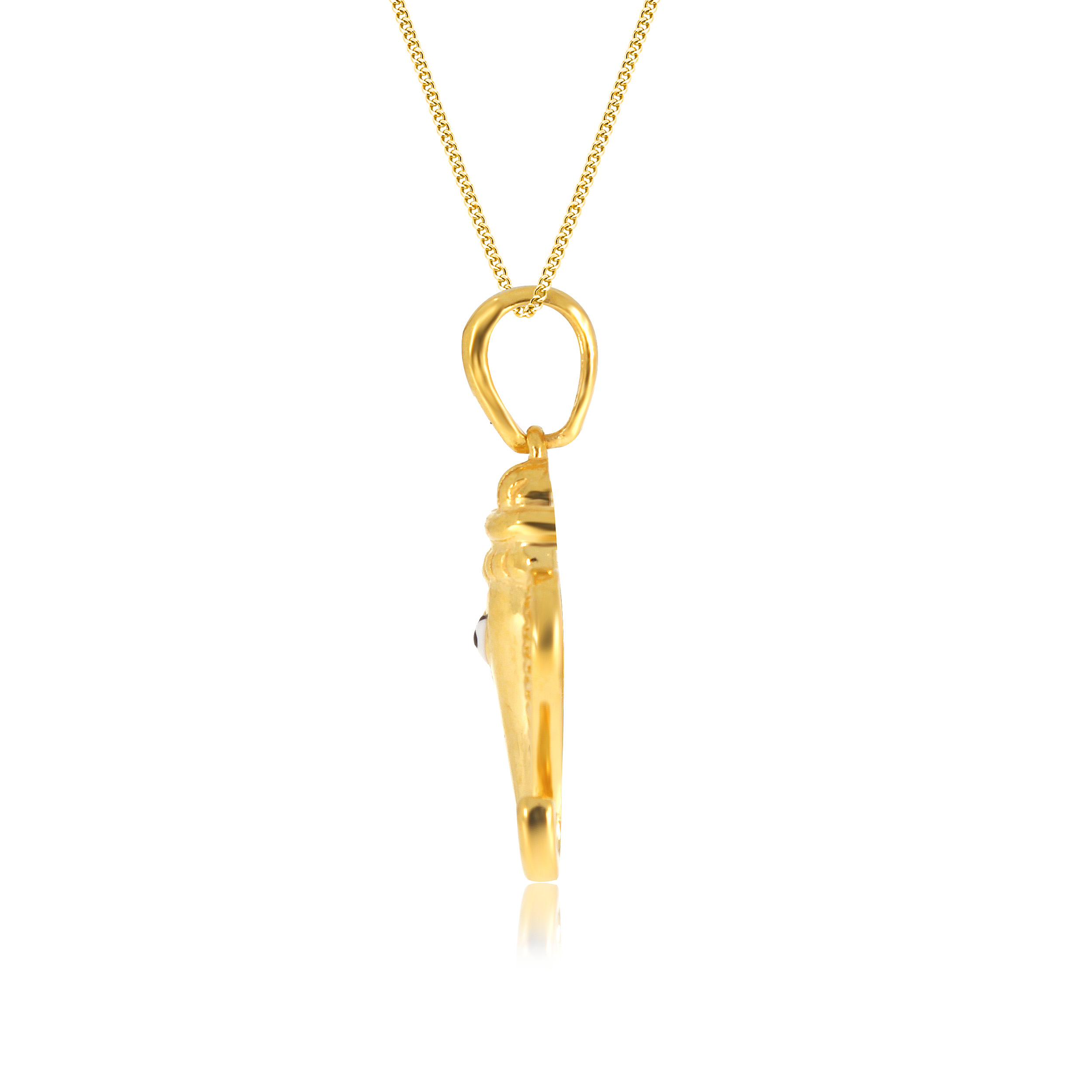 Ganesha Conch Gold Pendant - Senco Gold and Diamonds