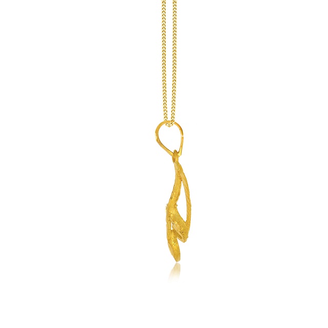 Artsy Twig Gold Pendant - Senco Gold and Diamonds
