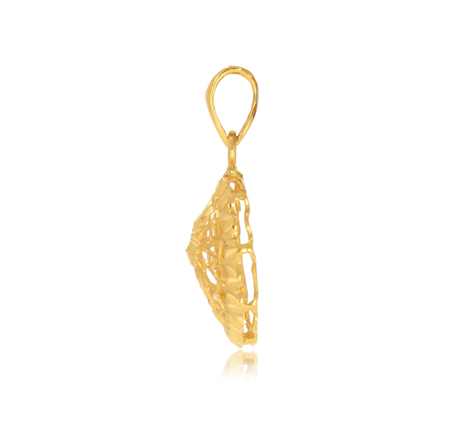 Chic Cobweb Gold Pendant - Senco Gold and Diamonds