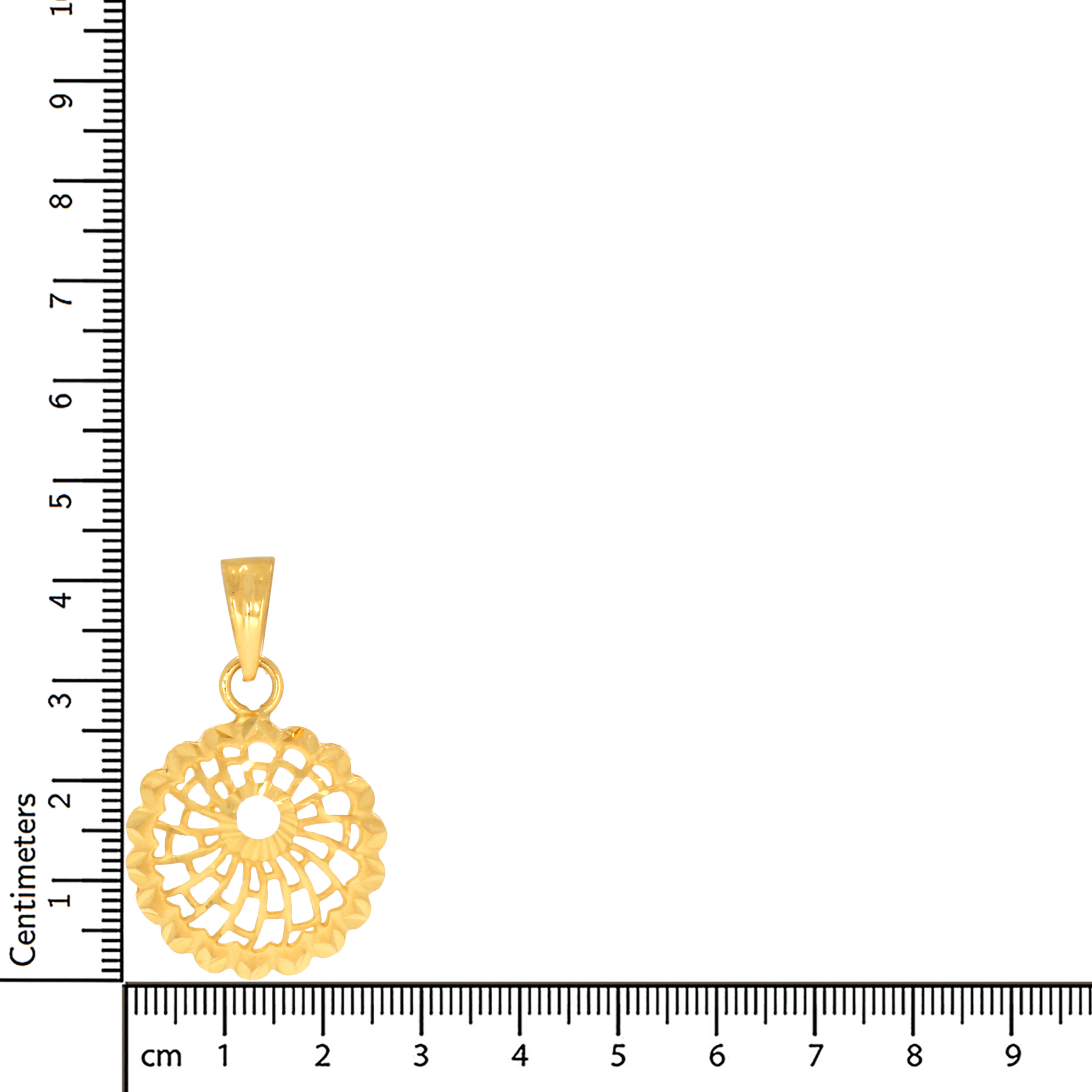 Chic Cobweb Gold Pendant - Senco Gold and Diamonds