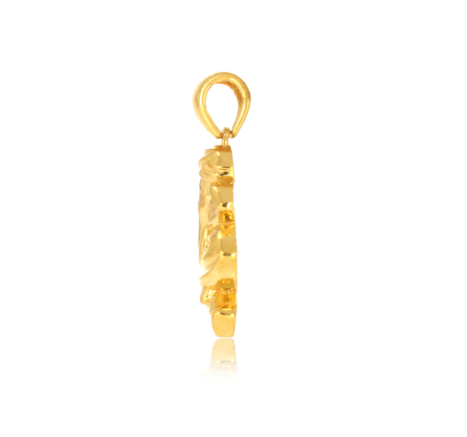Auspicious Ganesh Gold Pendant - Senco Gold and Diamonds