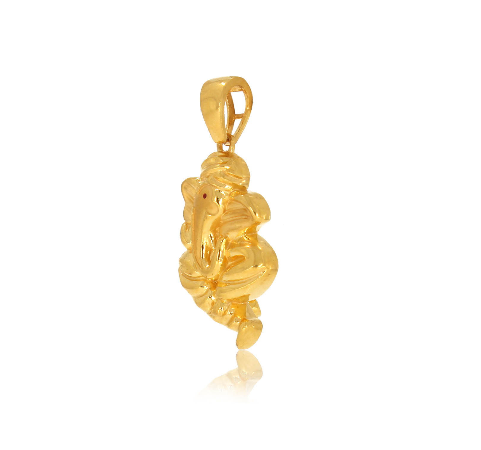 Auspicious Ganesh Gold Pendant - Senco Gold and Diamonds
