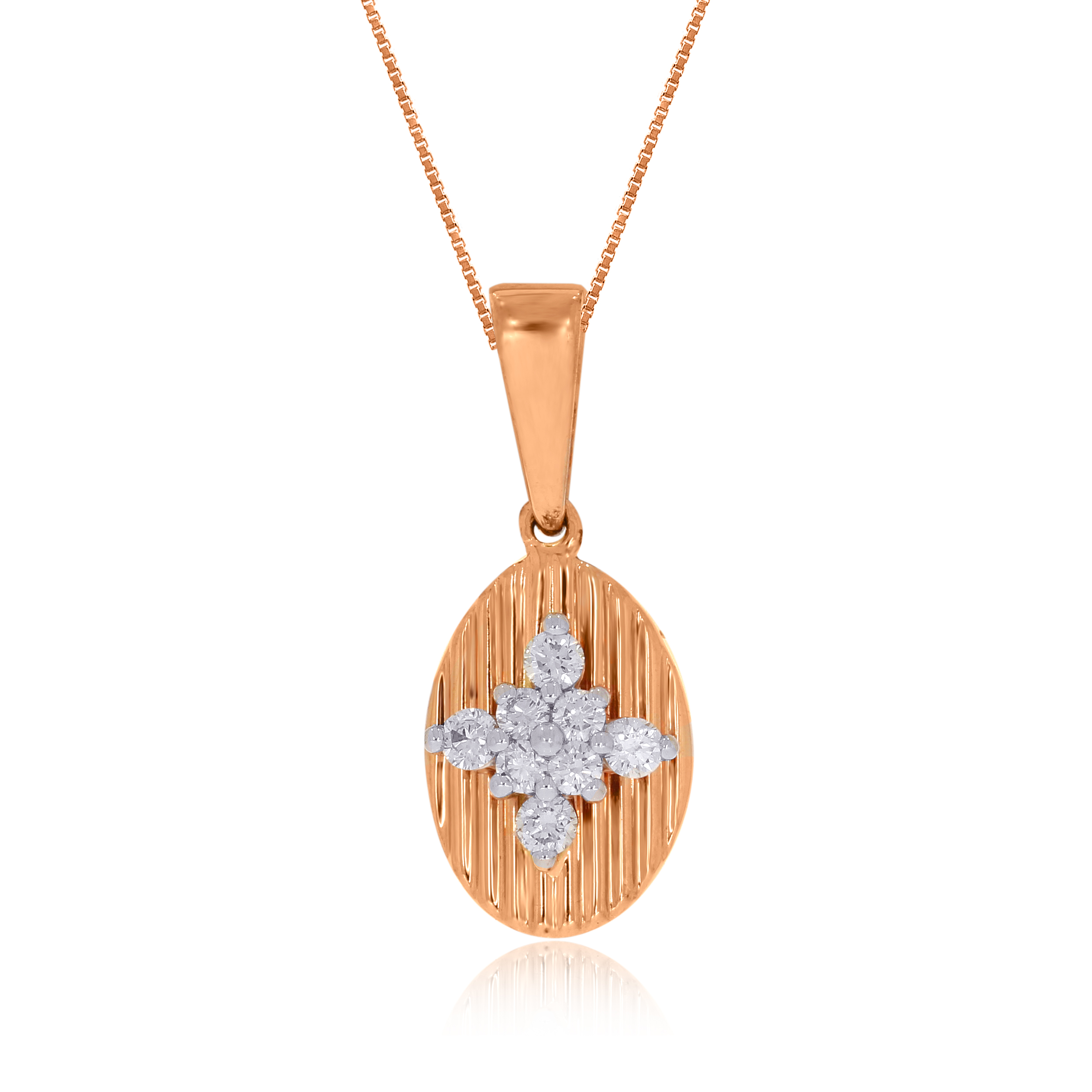 Oval Allure Diamond Pendant - Senco Gold and Diamonds