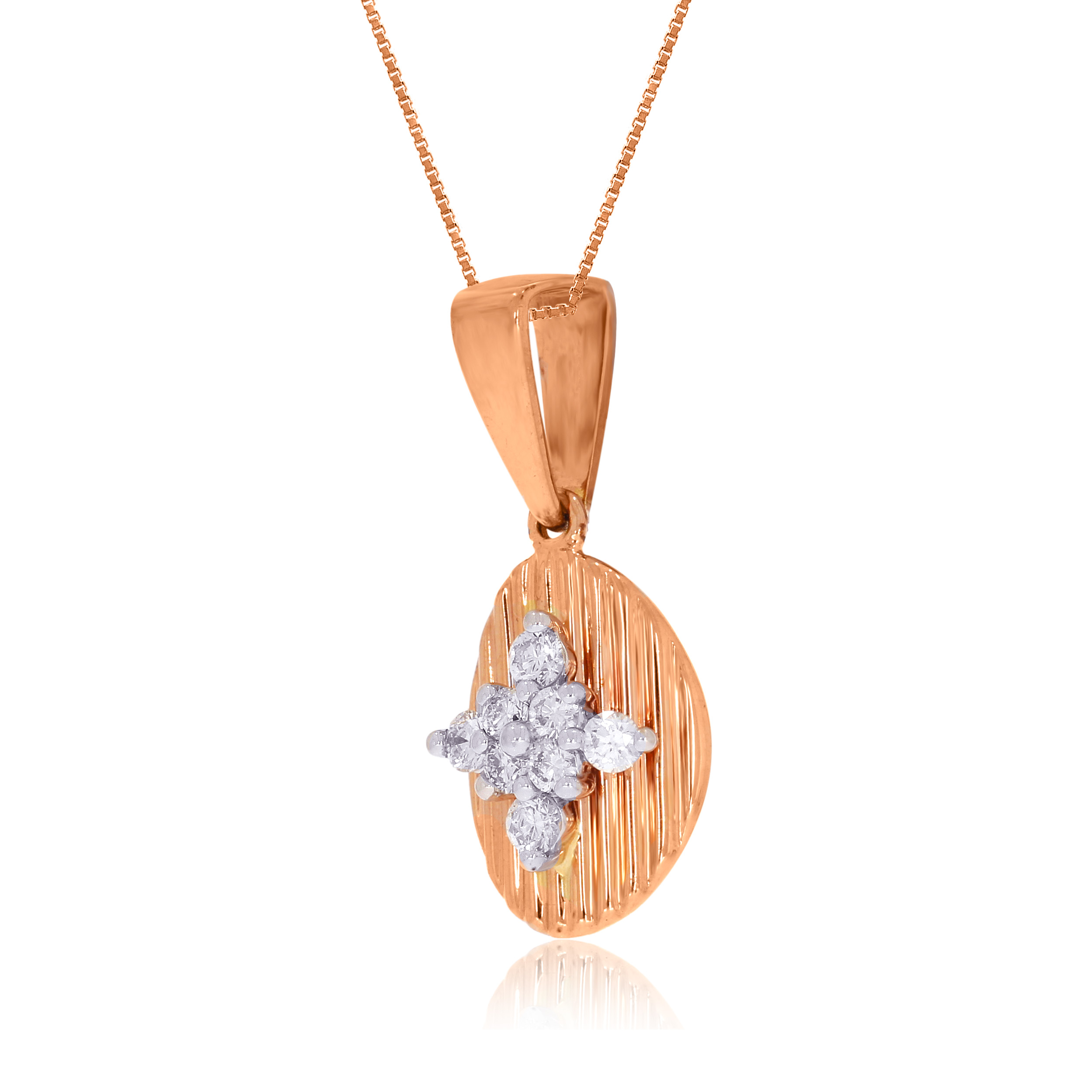 Oval Allure Diamond Pendant - Senco Gold and Diamonds