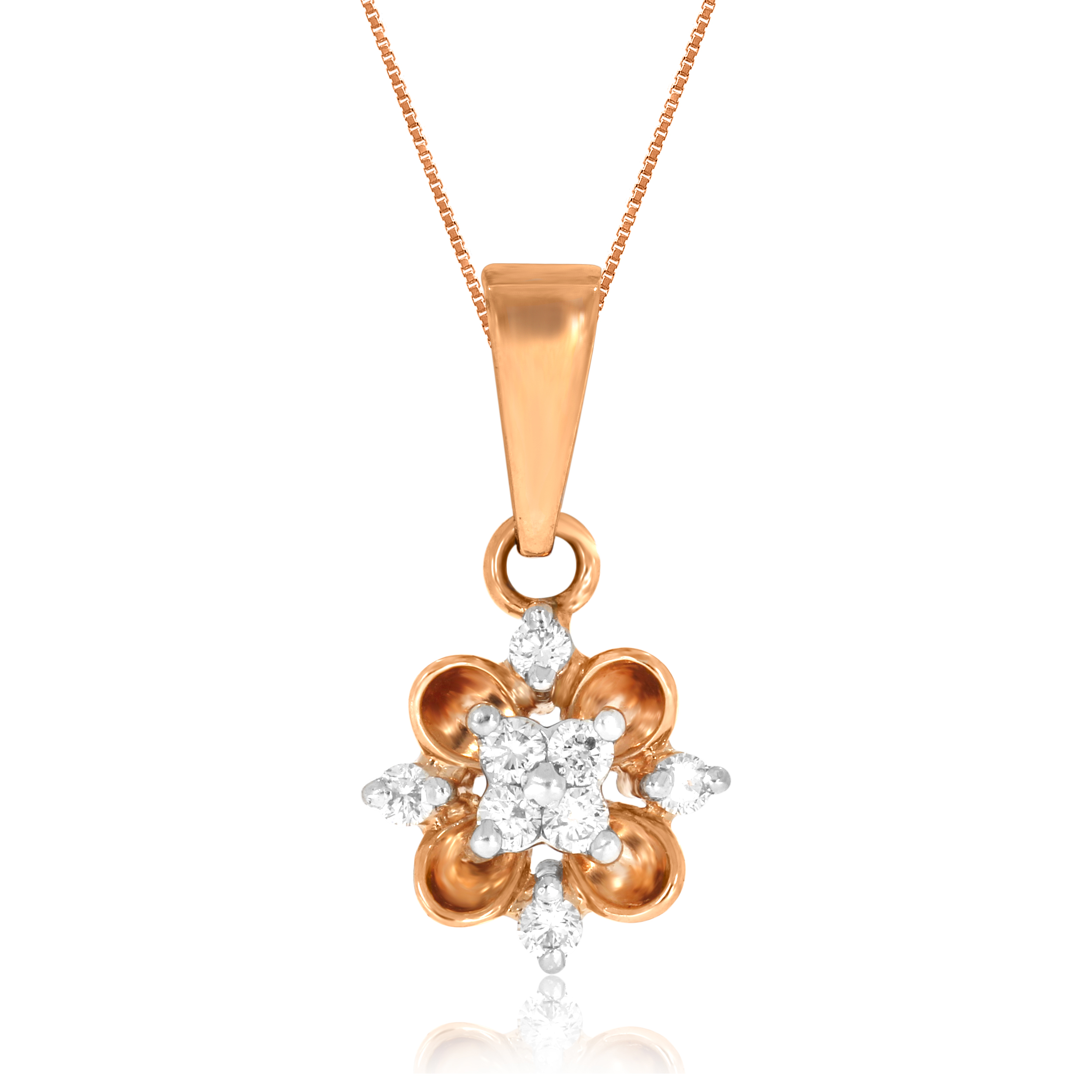 Sparkling Bloom Diamond Pendant - Senco Gold and Diamonds