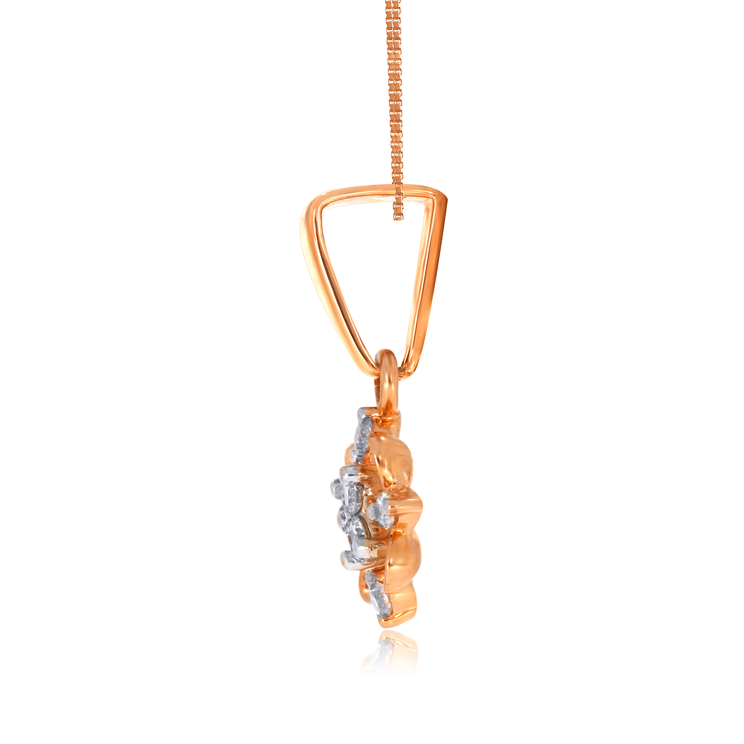 Sparkling Bloom Diamond Pendant - Senco Gold and Diamonds