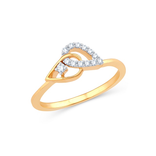 Interlocked Petals Gold Ring - Senco Gold and Diamonds
