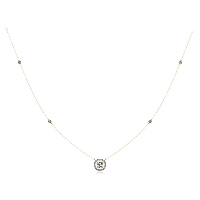 Moon Beauty Diamond Chain Pendant - Senco Gold and Diamonds