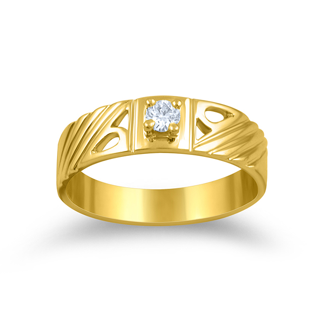 Intricate Machismo Men Solitaire Ring alternate view 1