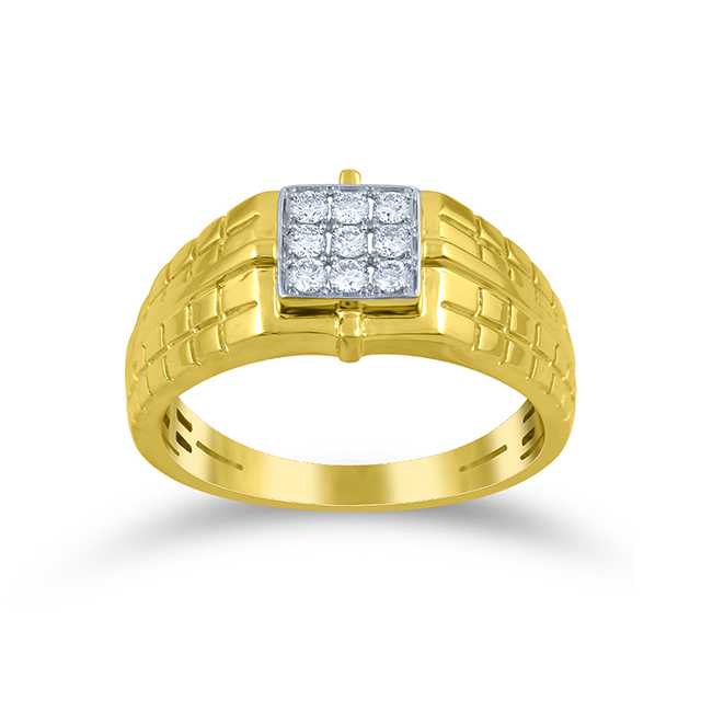 Poised Connection Men Diamond Ring - Senco Gold and Diamonds