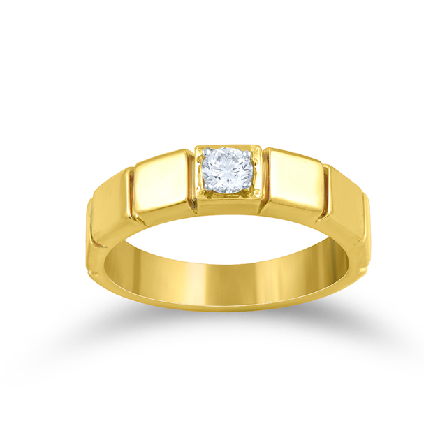 Stylish Suave Men Solitaire Ring alternate view 1