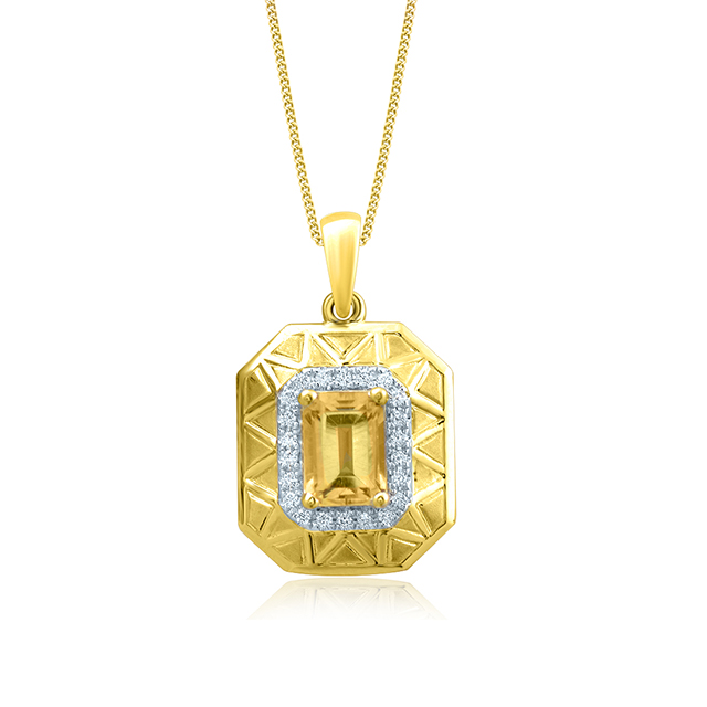 Knight Shield Men Diamond Pendant - Senco Gold and Diamonds