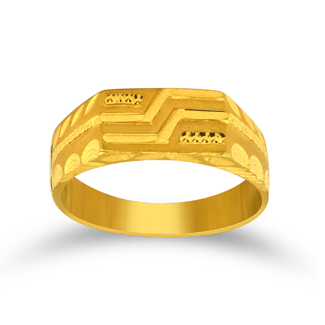 Self Crafted Men Gold Ring alternate view 1