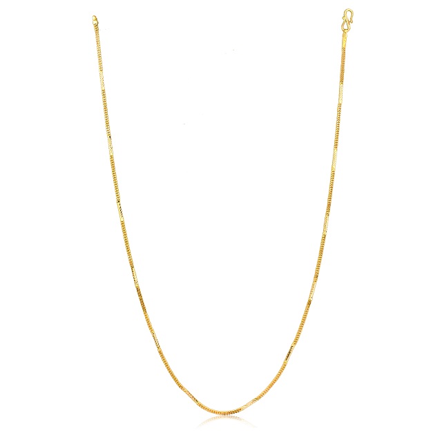 Dual Groove Gold Chain - Senco Gold and Diamonds