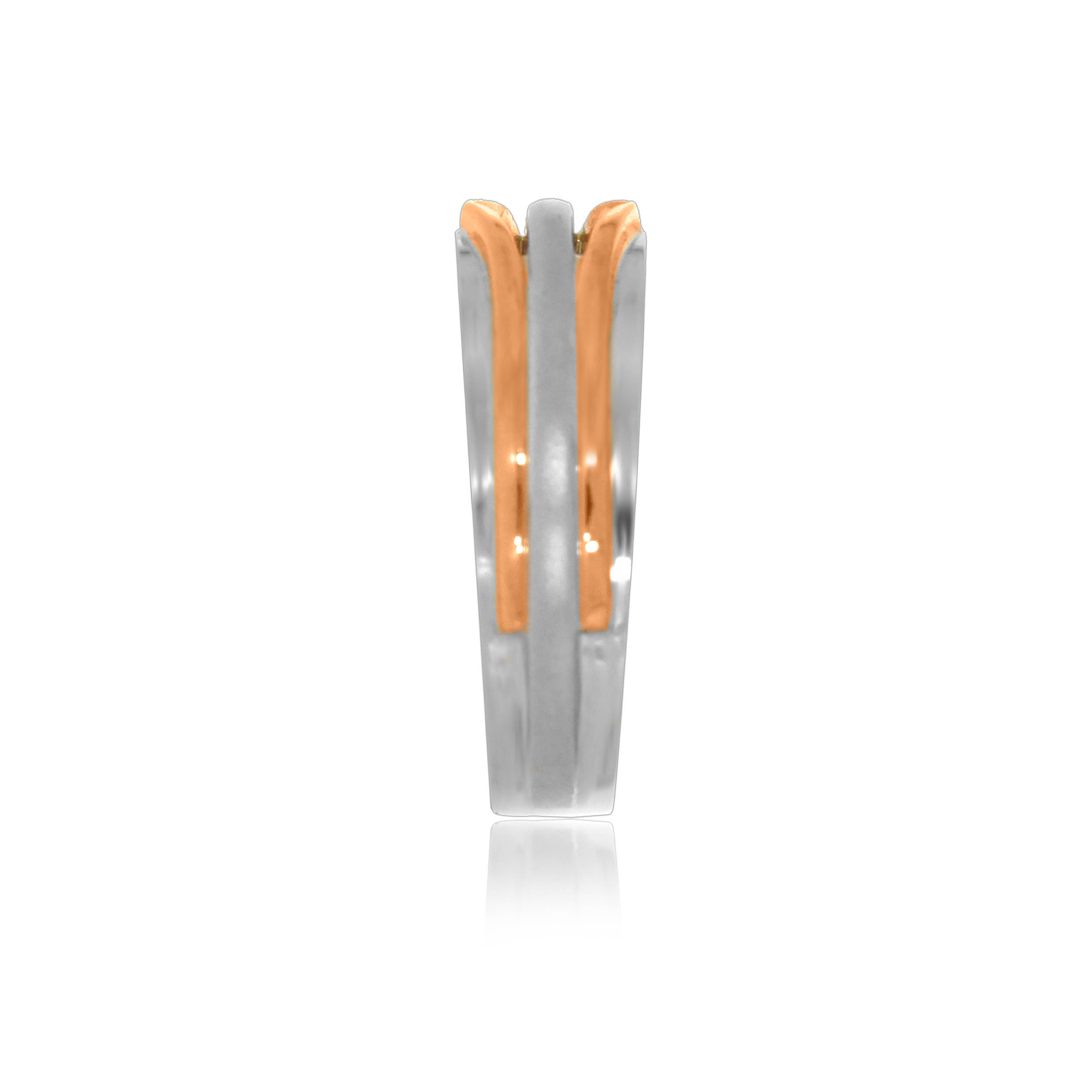 Twin Charm Unisex Platinum Band Ring - Senco Gold and Diamonds