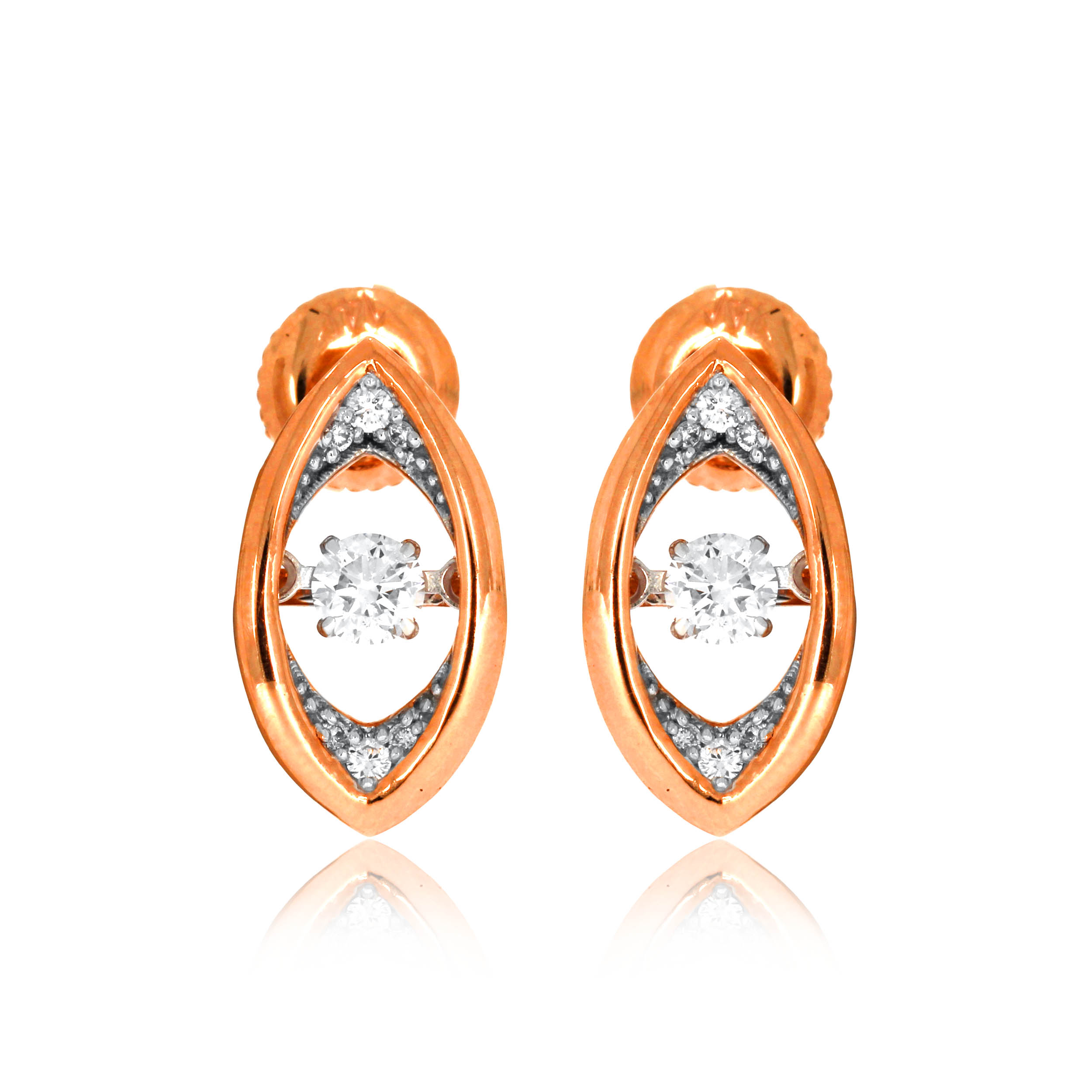 Magnificent Vision Solitaire Studs - Senco Gold and Diamonds