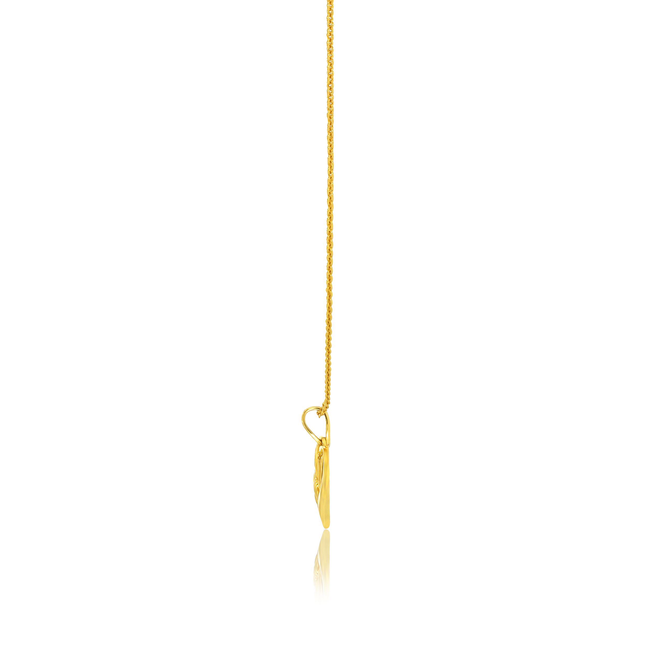 Cherry on Heart Gold Chain Pendant - Senco Gold and Diamonds