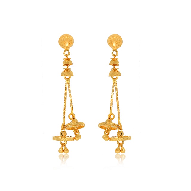 Swings of Beauty Gold Earrings - Senco Gold and Diamonds