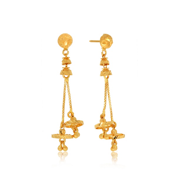 Swings of Beauty Gold Earrings - Senco Gold and Diamonds