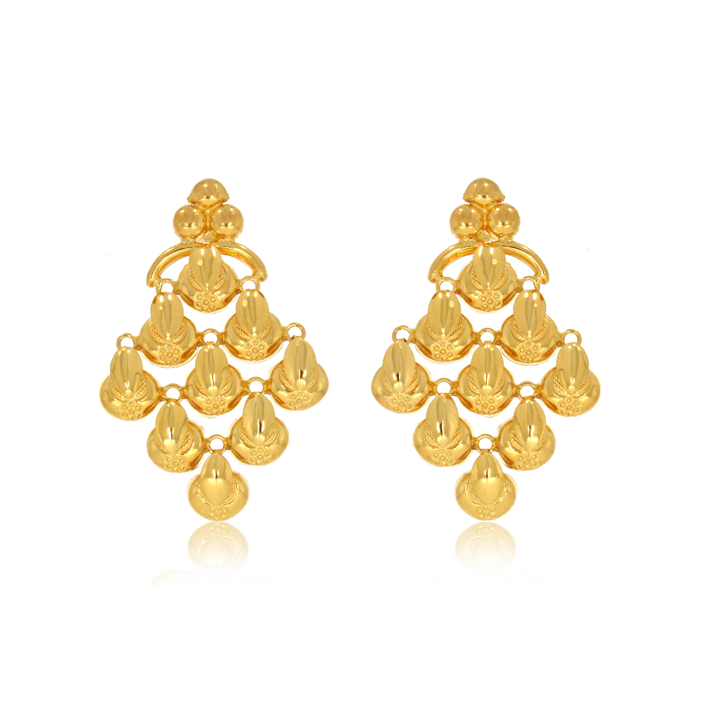 Tiny Droplets Gold Drop Earrings - Senco Gold and Diamonds