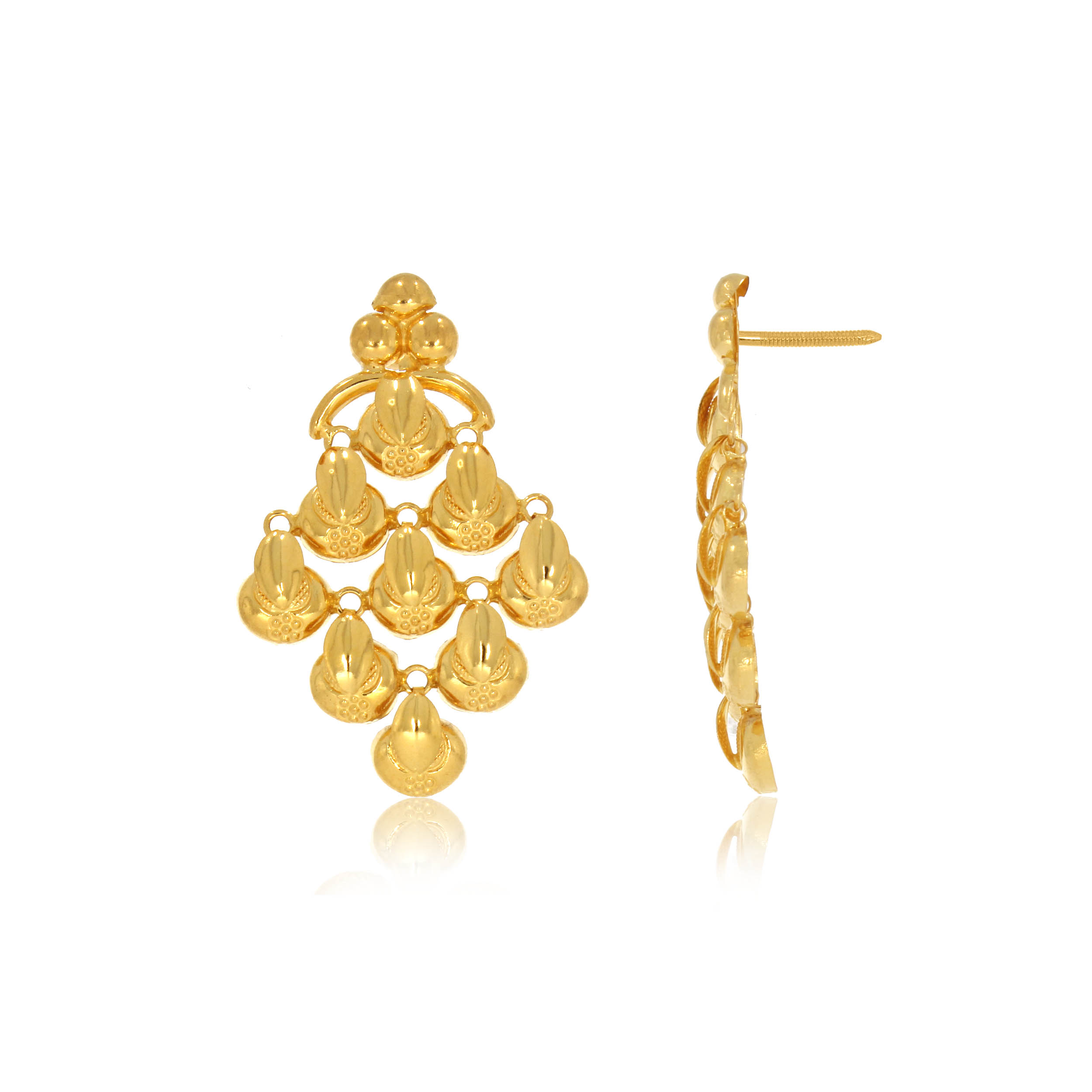 Tiny Droplets Gold Drop Earrings - Senco Gold and Diamonds