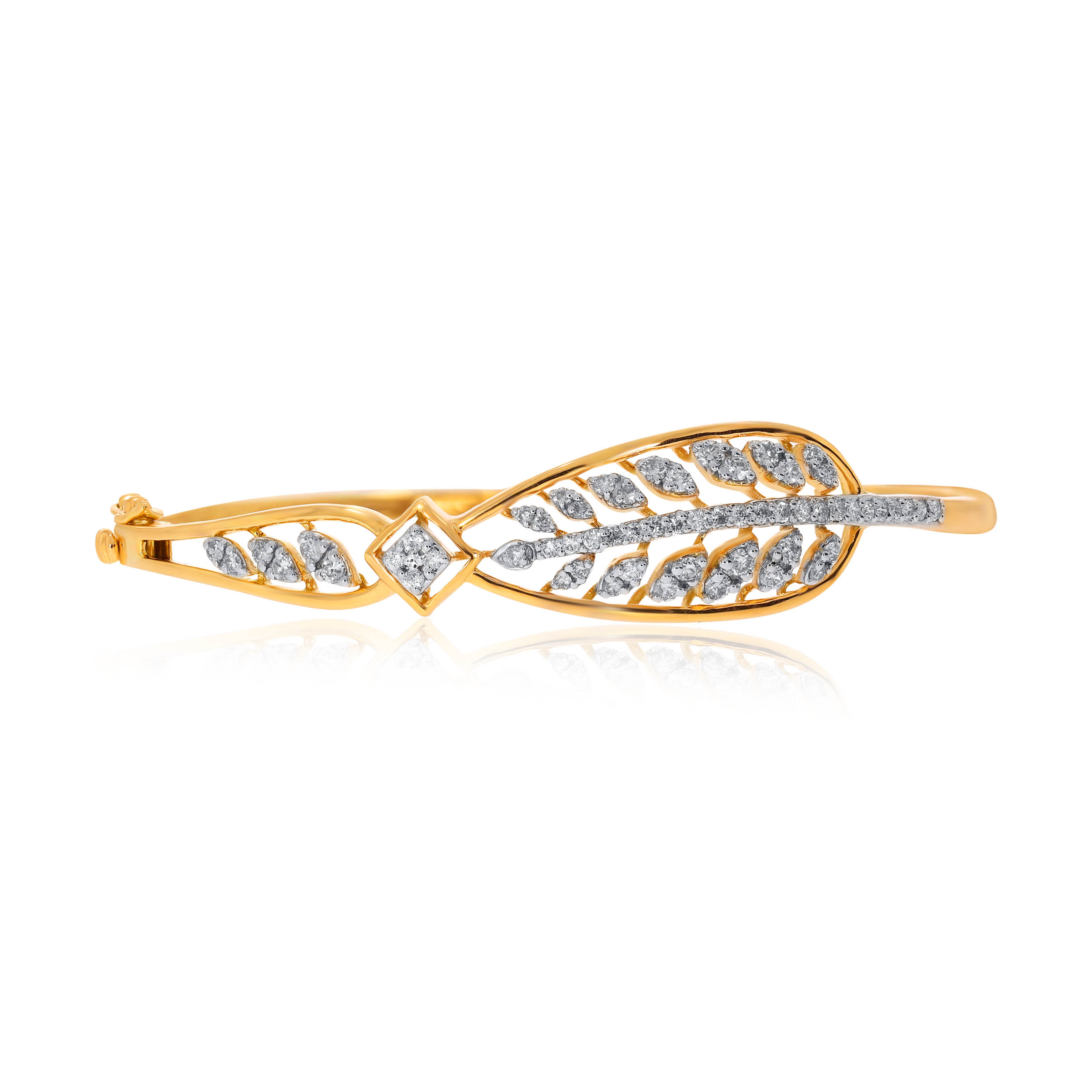 Leafy Glamour Diamond Bracelet - Senco Gold and Diamonds