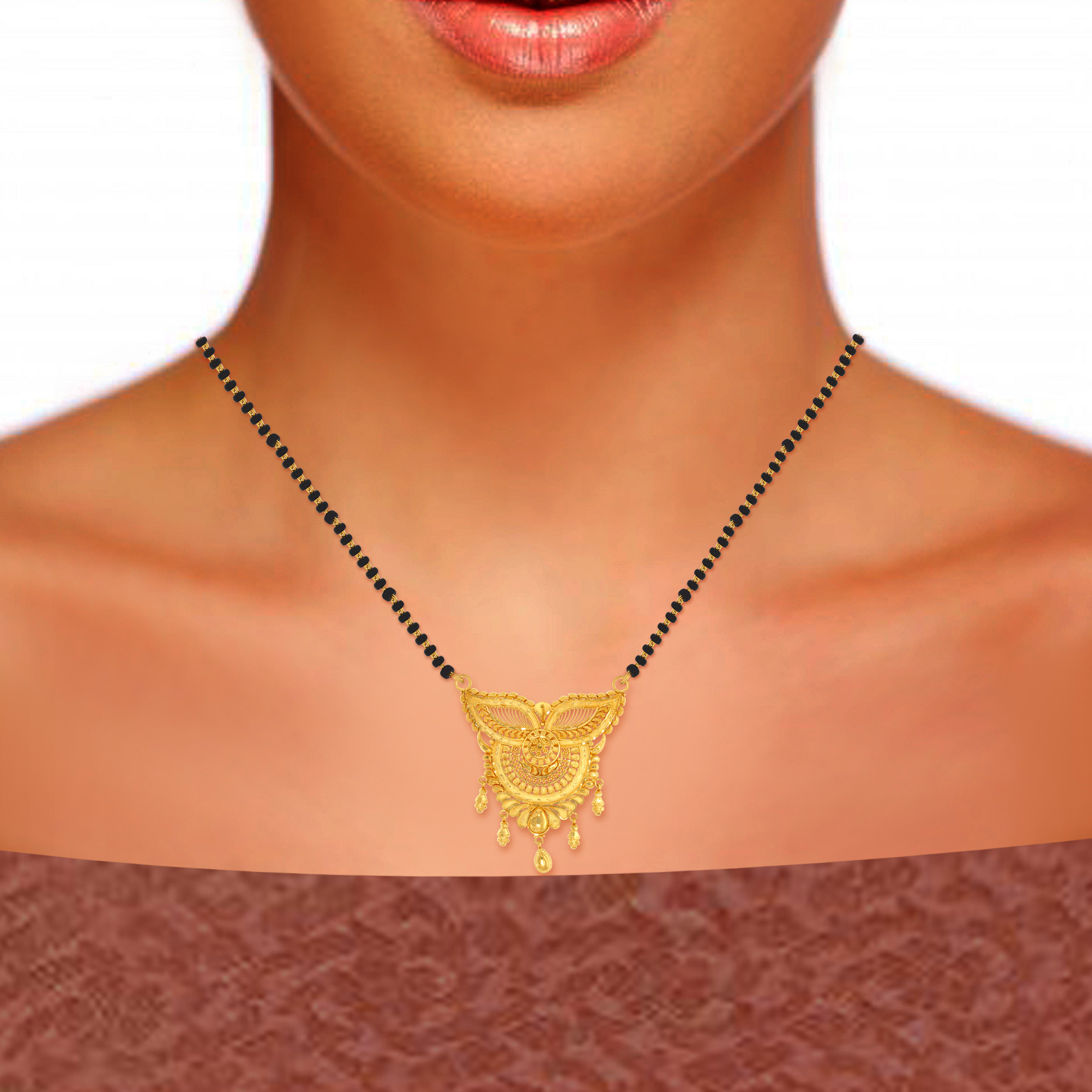 Royal Plume Gold Pendant - Senco Gold and Diamonds