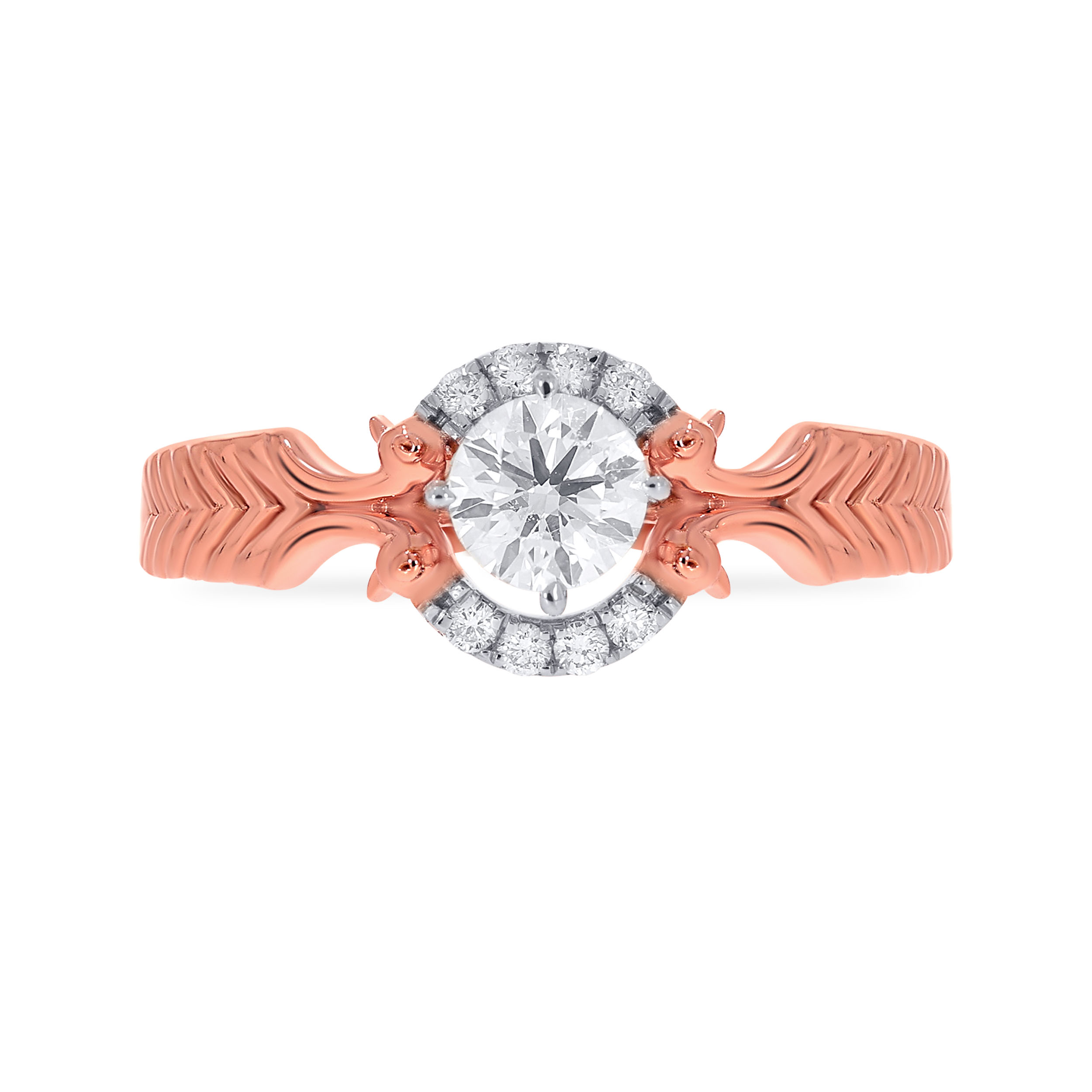 Captivating Peacocks Solitaire Ring - Senco Gold and Diamonds