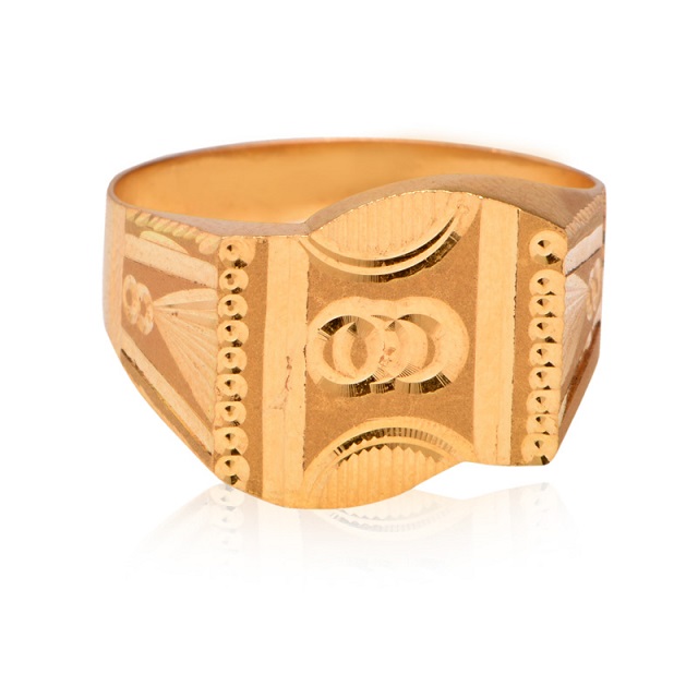 Heroic Vigour Men Gold Ring - Senco Gold and Diamonds