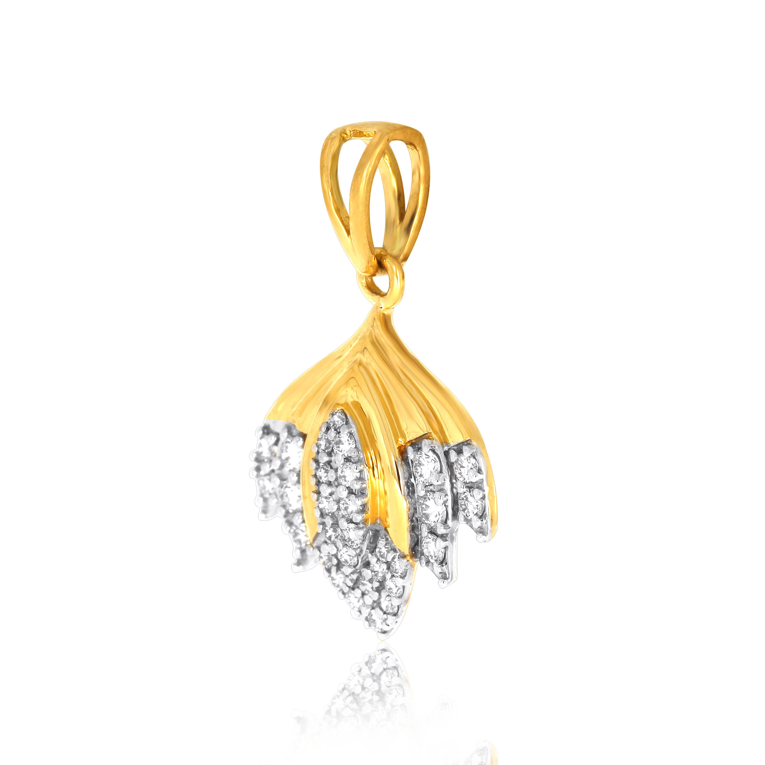 Senco Gold And Diamond Pendant 