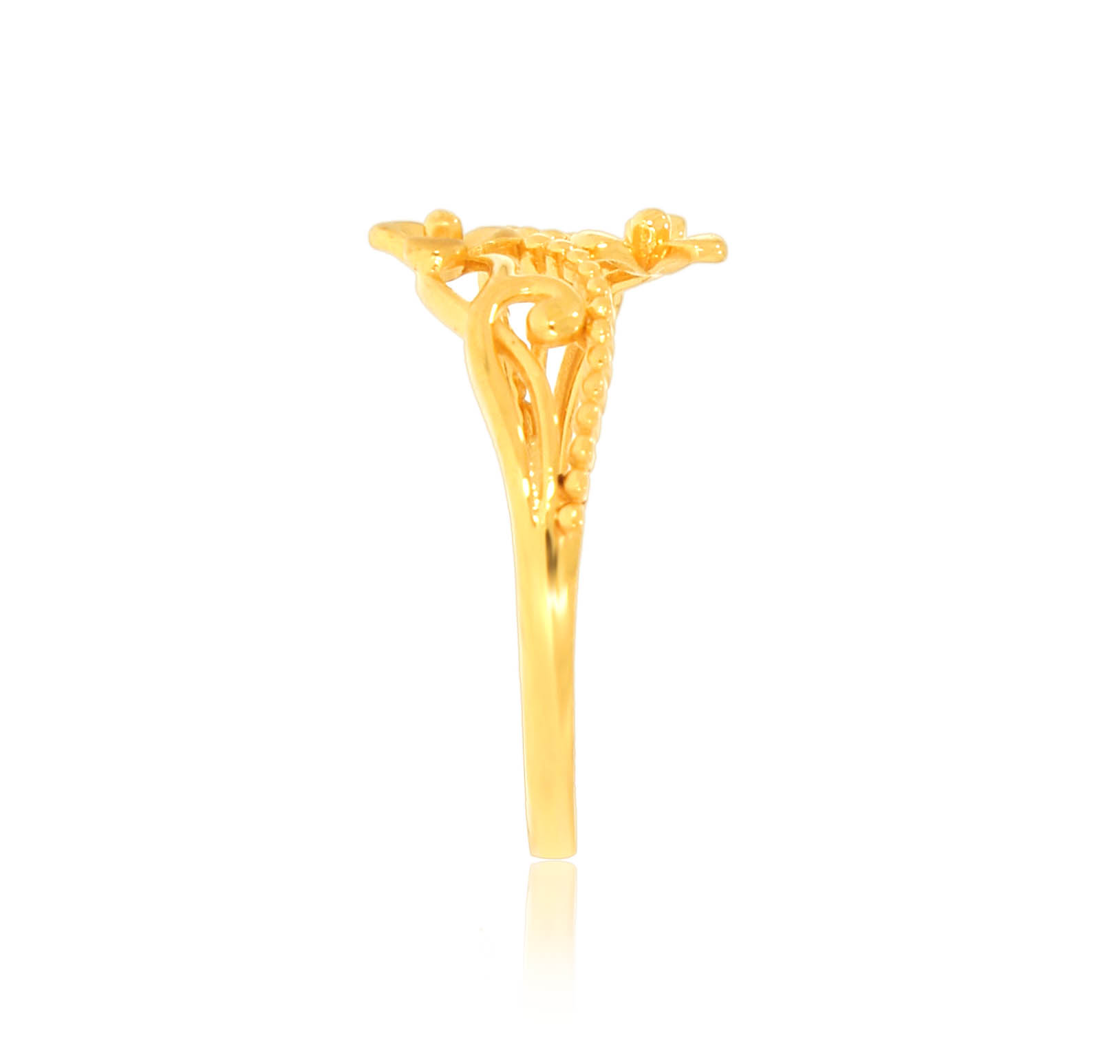 Chic Gardenia Gold Ring - Senco Gold and Diamonds