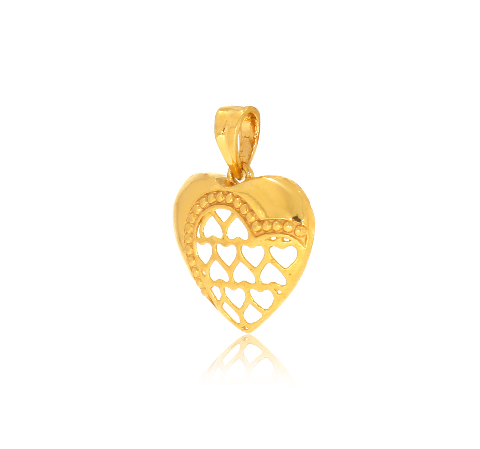 Happy Heart Gold Pendant - Senco Gold and Diamonds
