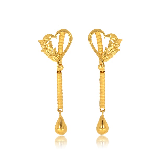 Expressive Love Gold Earrings - Senco Gold and Diamonds