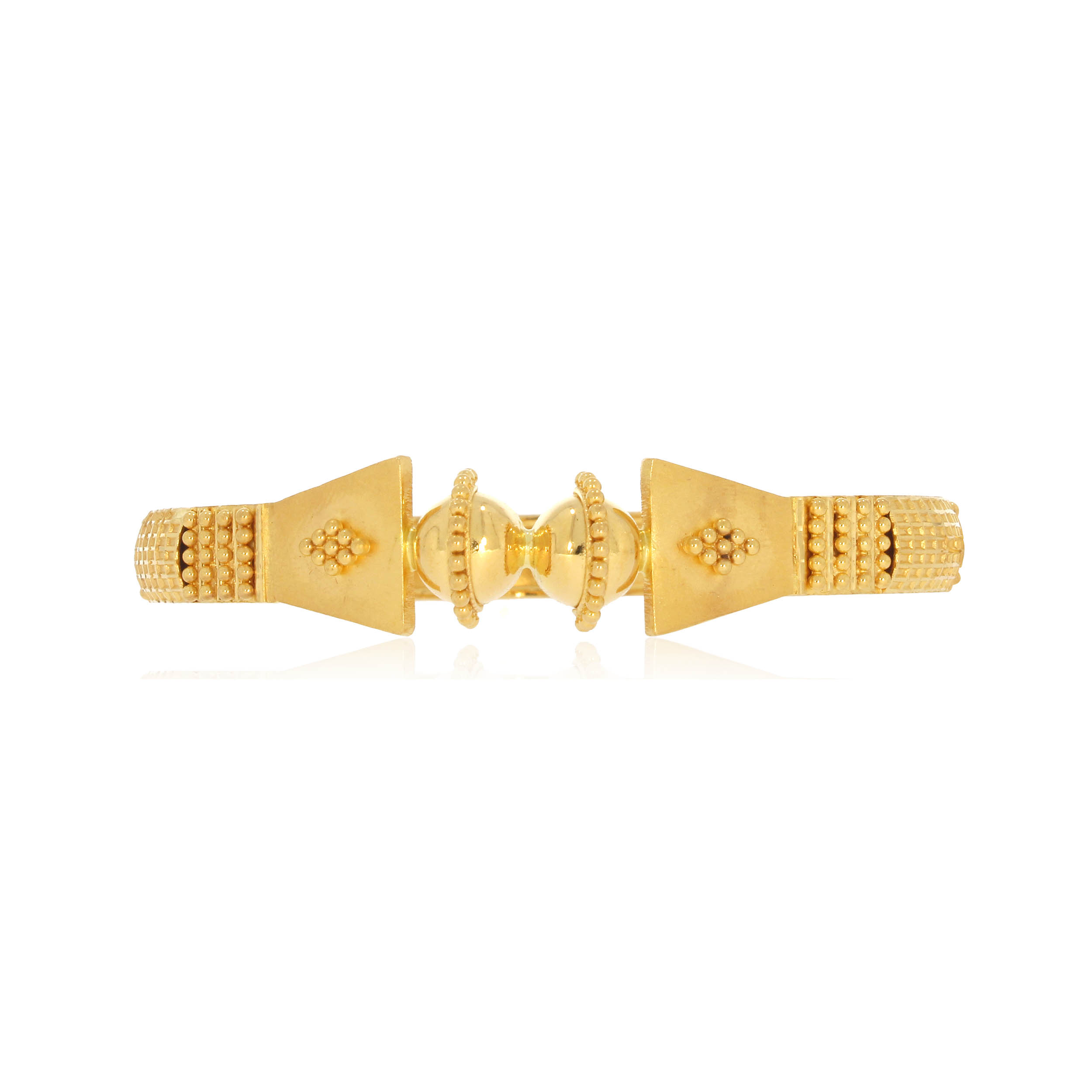 Elegant Tales Gold Mukh Bangle - Senco Gold and Diamonds