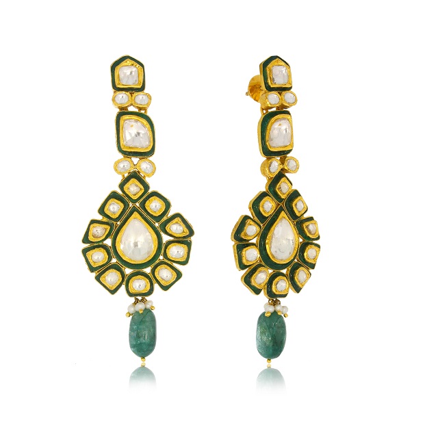 Ethnic Charm Gold Earrings - Senco Gold and Diamonds