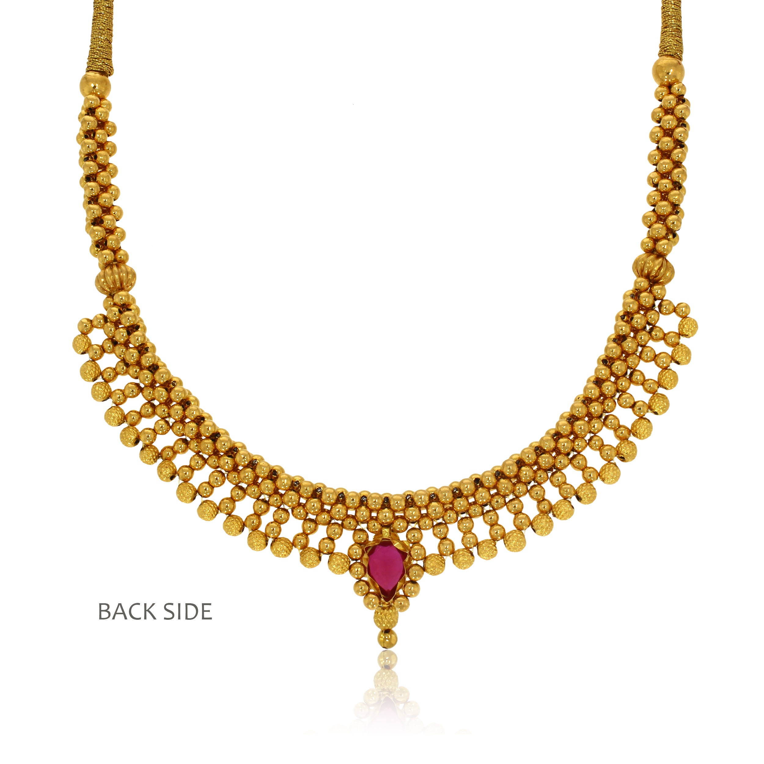 Royal Touch Gold Tushi Necklace - Senco Gold and Diamonds