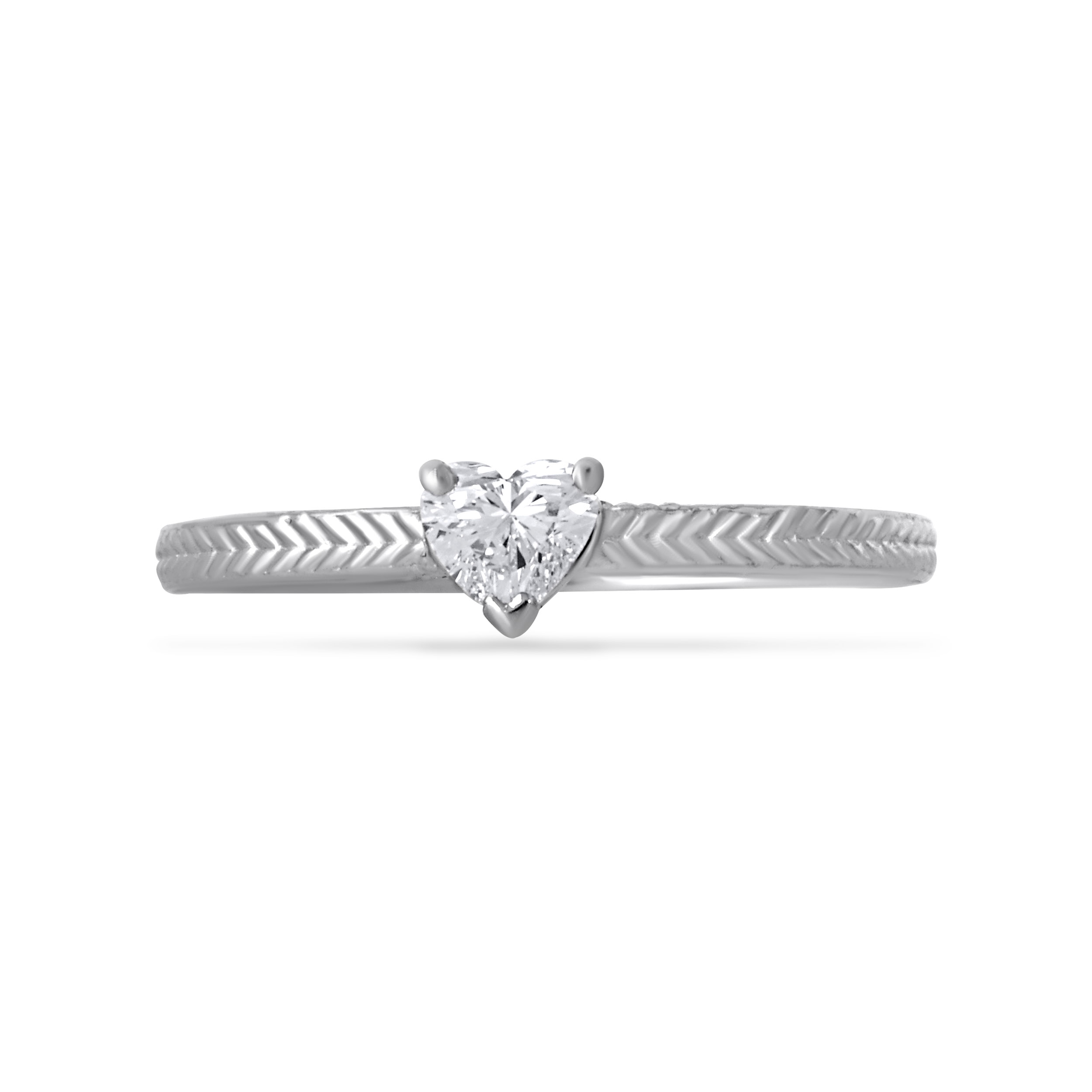 Shimmering Love Platinum Ring - Senco Gold and Diamonds