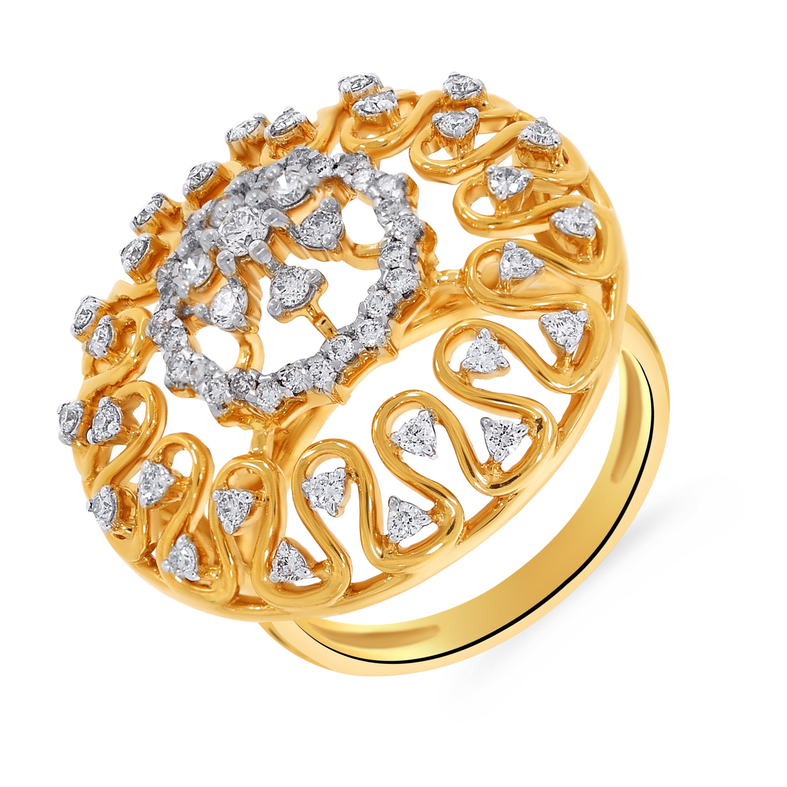 Successive Waves Diamond Ring - Senco Gold and Diamonds