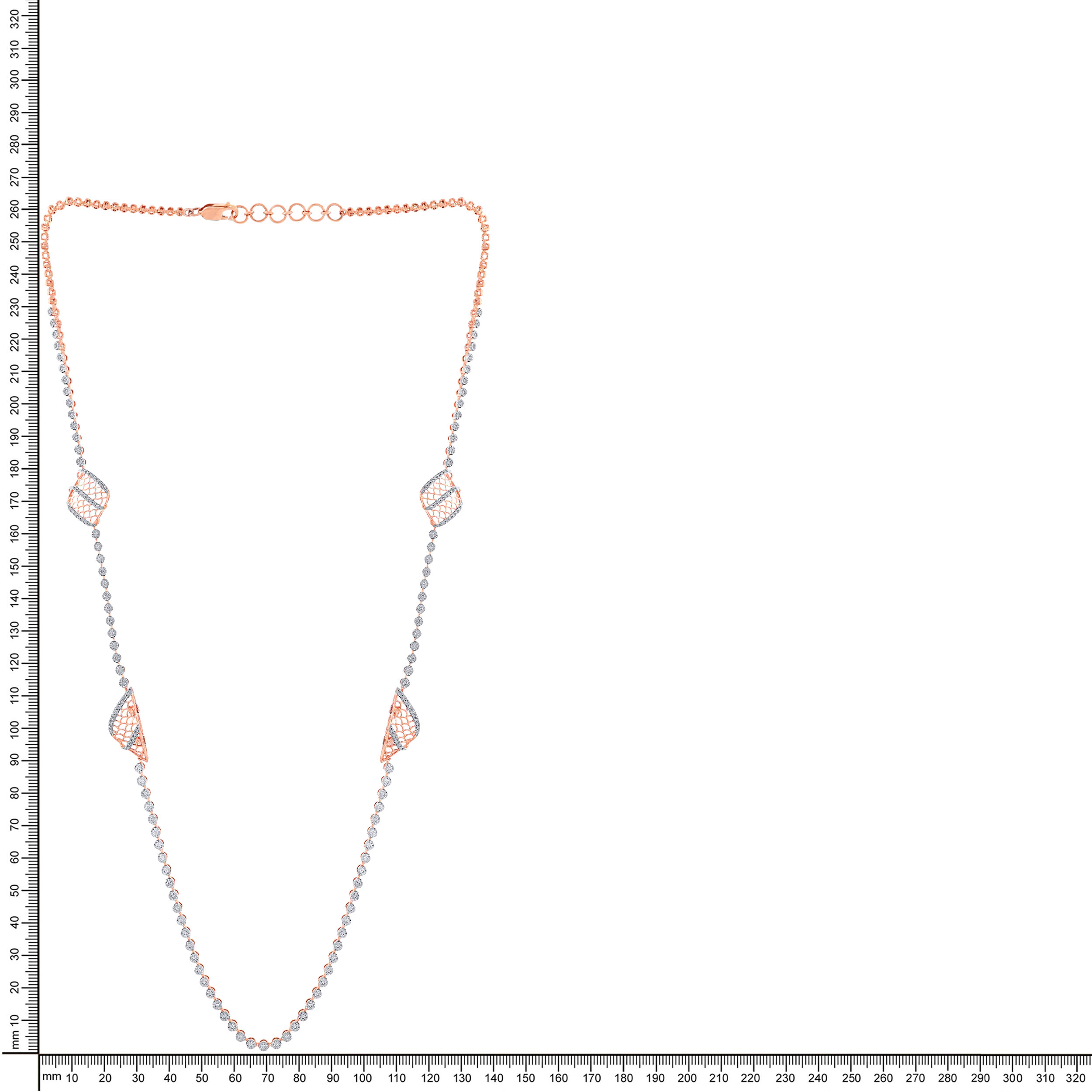Geometric Glam Diamond Necklace - Senco Gold and Diamonds