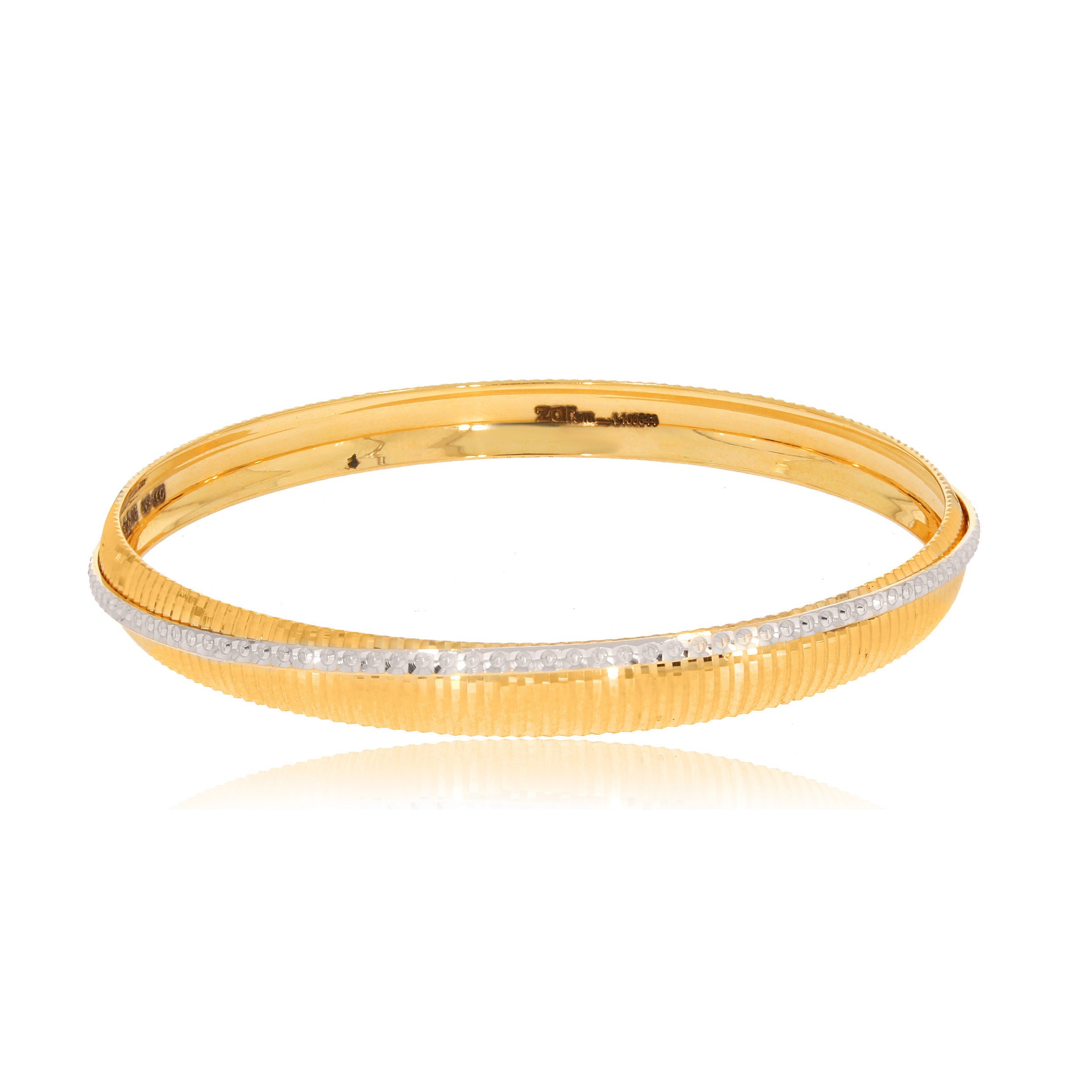 Flowing Brilliance Gold Bangle - Senco Gold and Diamonds