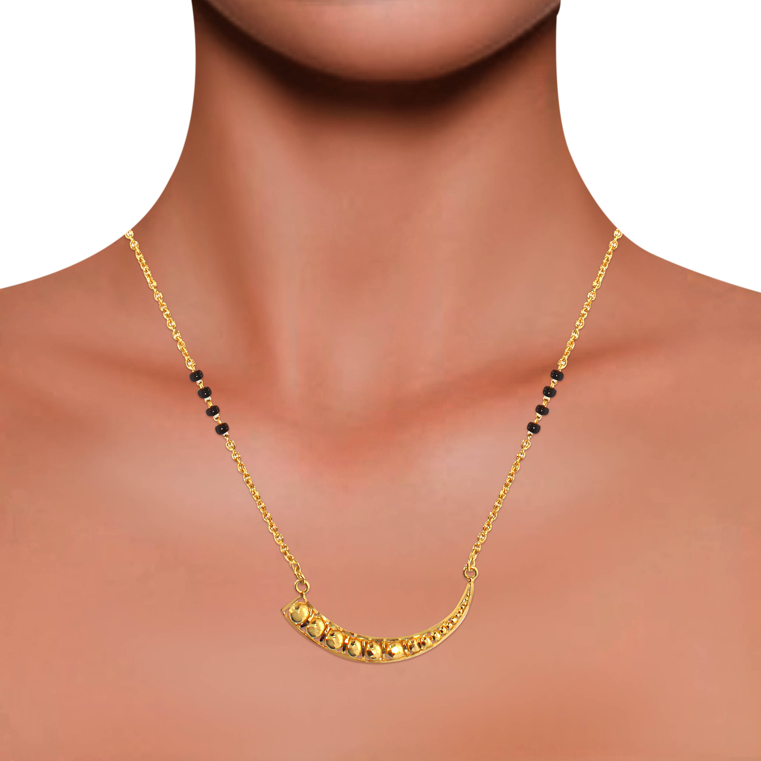 A Glint of Moon Gold Mangalsutra