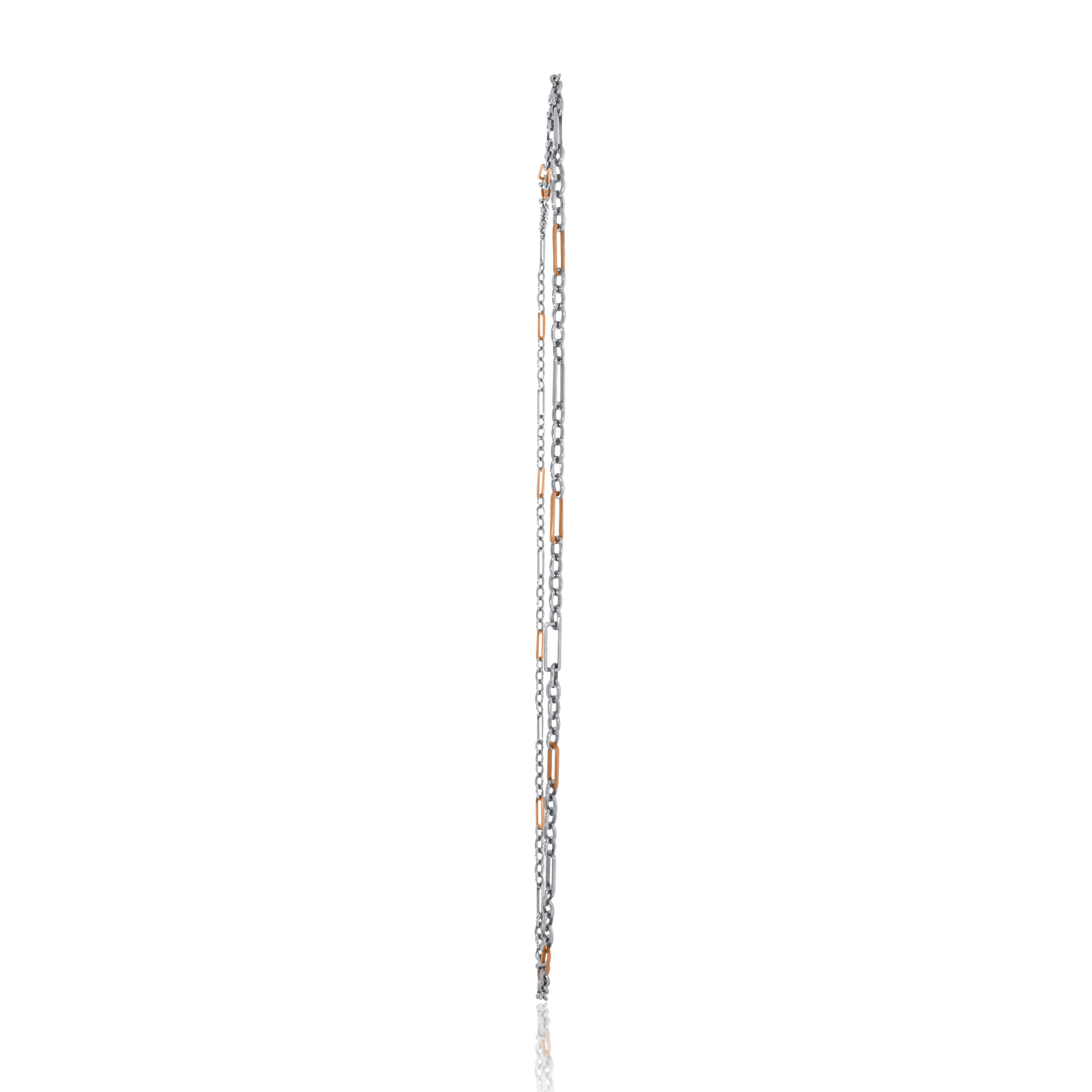 Dual Coloured Bond Men's Platinum Chain - Senco Gold and Diamonds