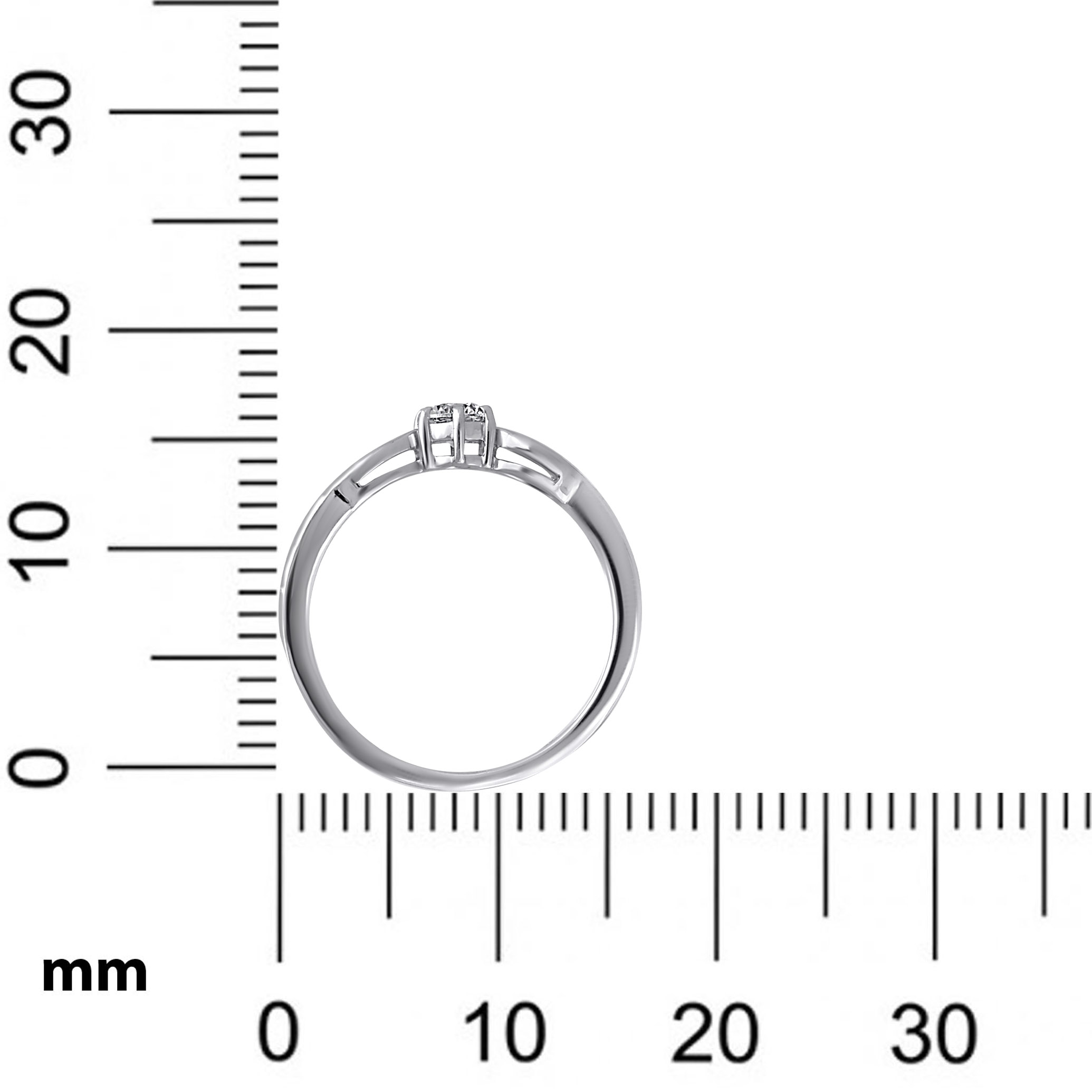 Dual Leaves Platinum Ring - Senco Gold and Diamonds