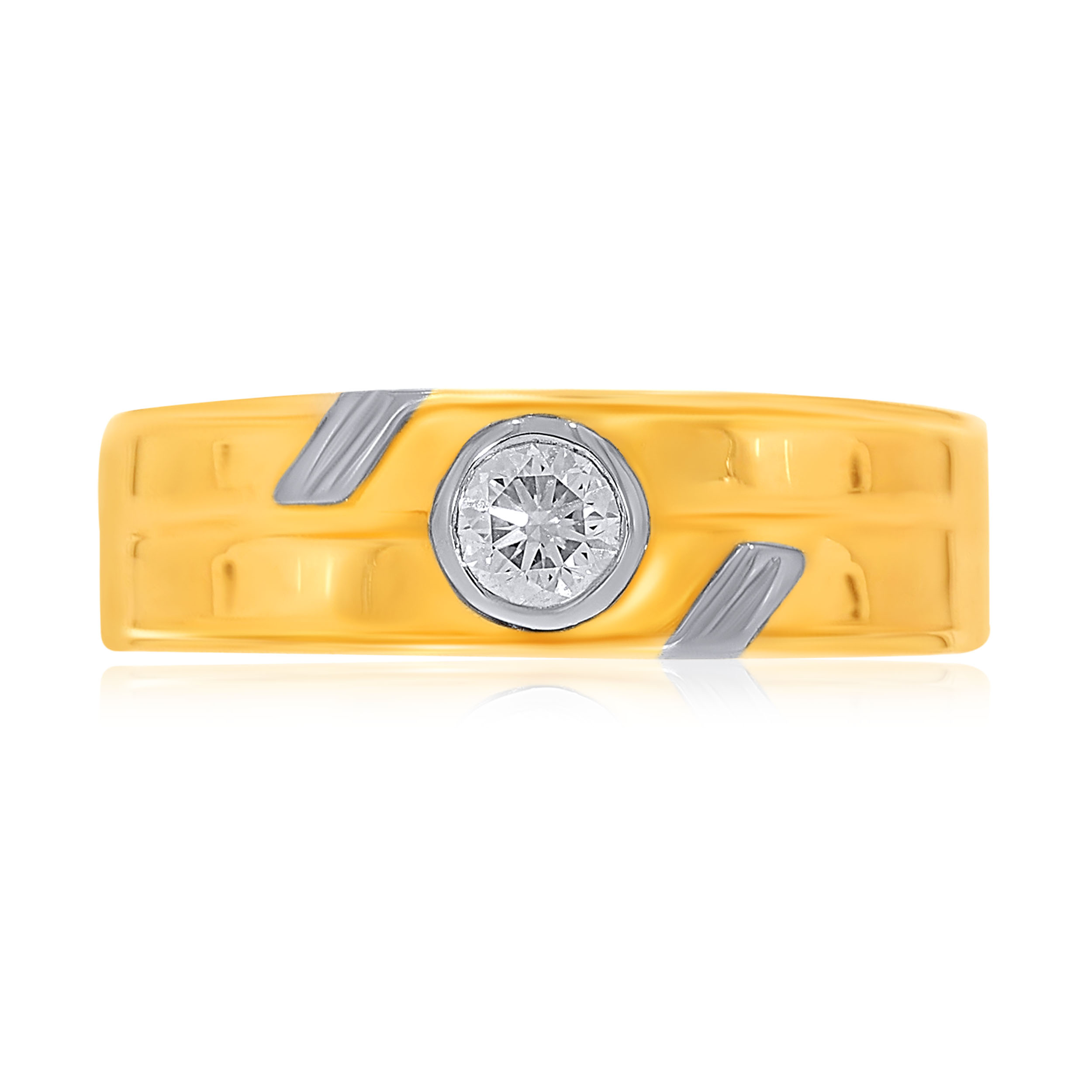 Connecting Gleam Men Solitaire Ring - Senco Gold and Diamonds